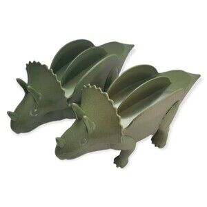 Triceratops Dinosaur Taco Holders Set of Two